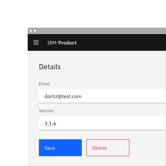 Do use a visual label in a danger button for a destructive action.